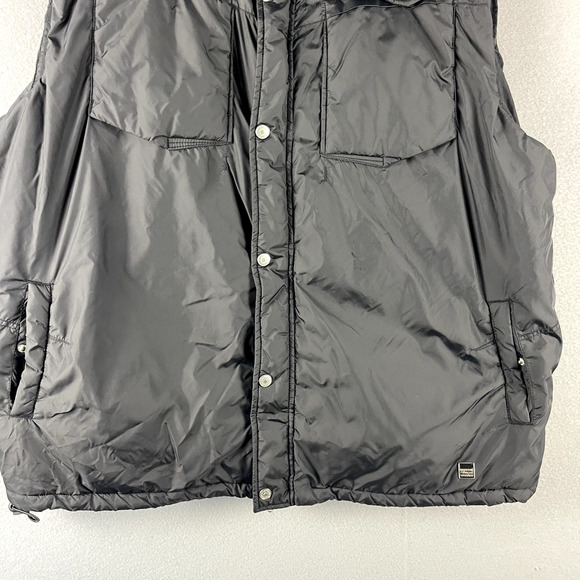 Marithe Francois Girbaud Vest Mens 3XL Black Full Zip Polyfill Urban Streetwear - Picture 3 of 16